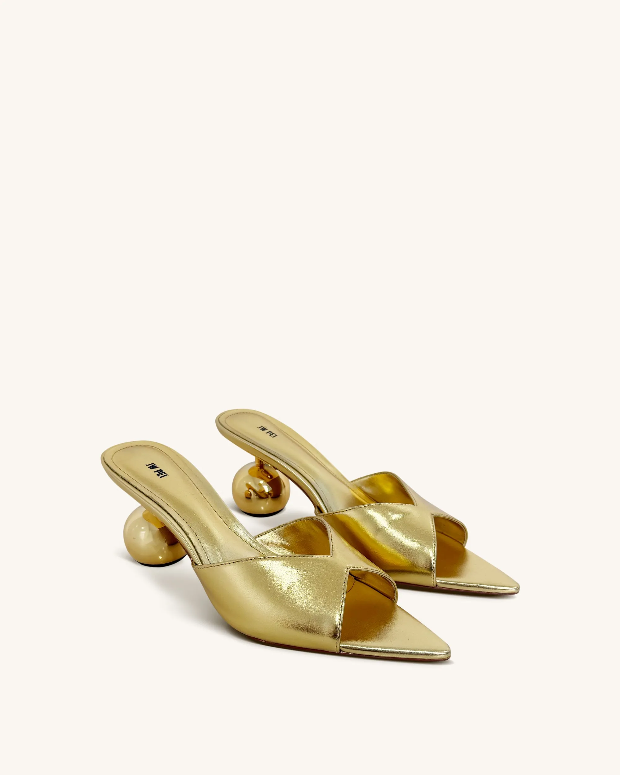 Ellie Sphere Heel Mules - Gold sold by JW PEI product image thumbnail 2