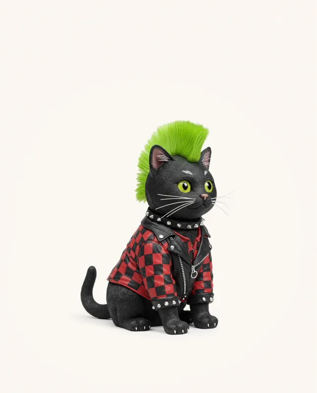 Punk Cat Clutch Bag - Multicolor sold by JW PEI