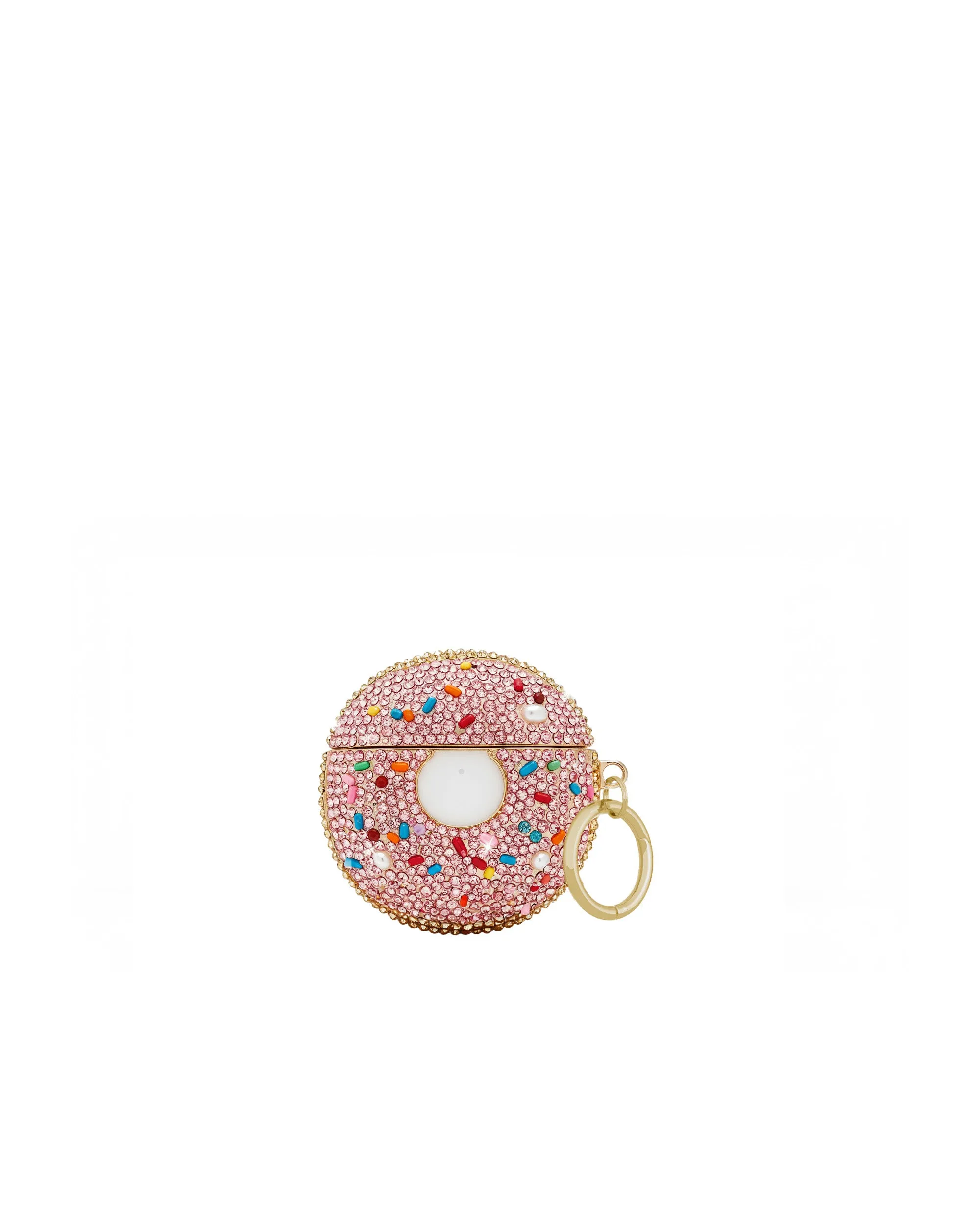 Rhinestone Donut AirPods Case - Multicolor Pink sold by JW PEI