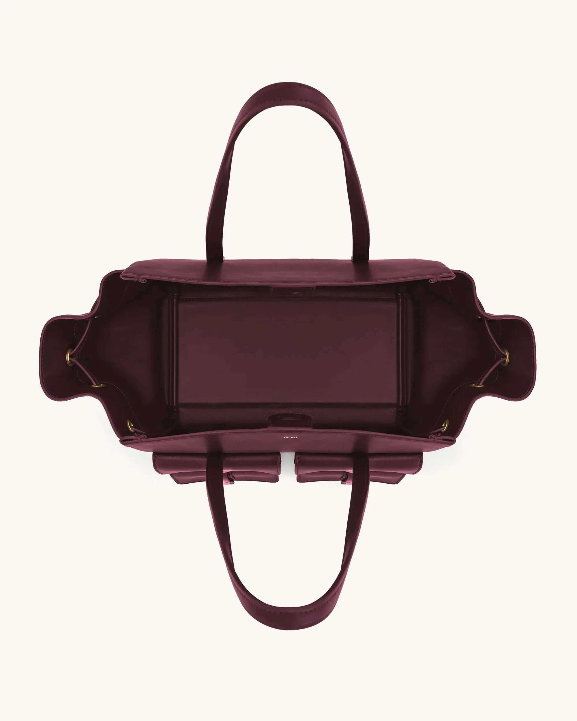Linda Tote Bag - Deep Burgundy sold by JW PEI product image thumbnail 4