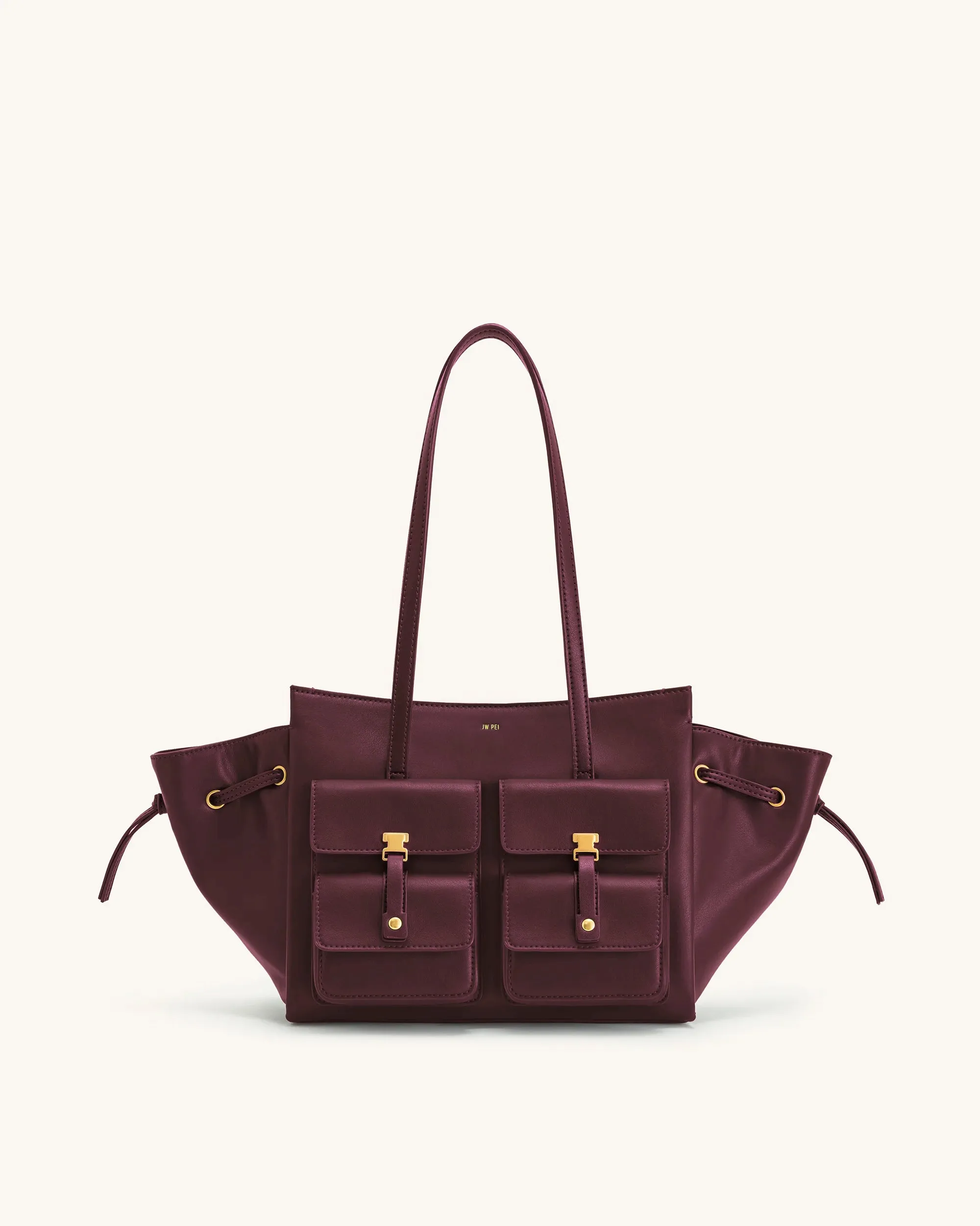 Linda Tote Bag - Deep Burgundy sold by JW PEI