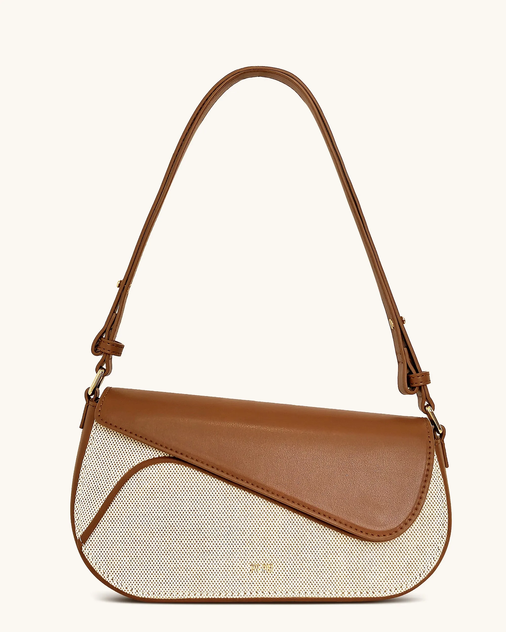 Addisyn Shoulder Bag - Brown Canvas sold by JW PEI