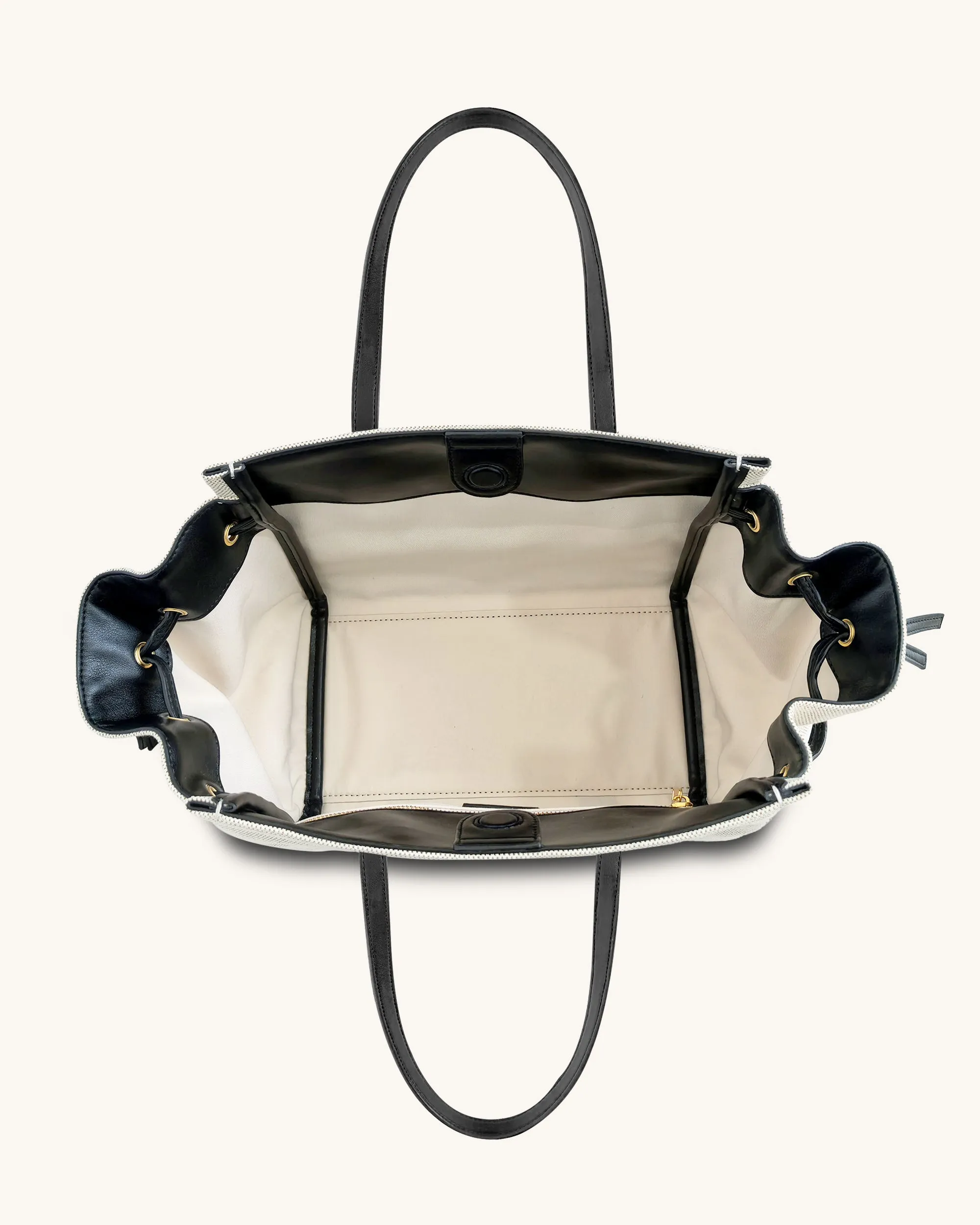 Linda Tote Bag - Black Canvas sold by JW PEI product image thumbnail 4