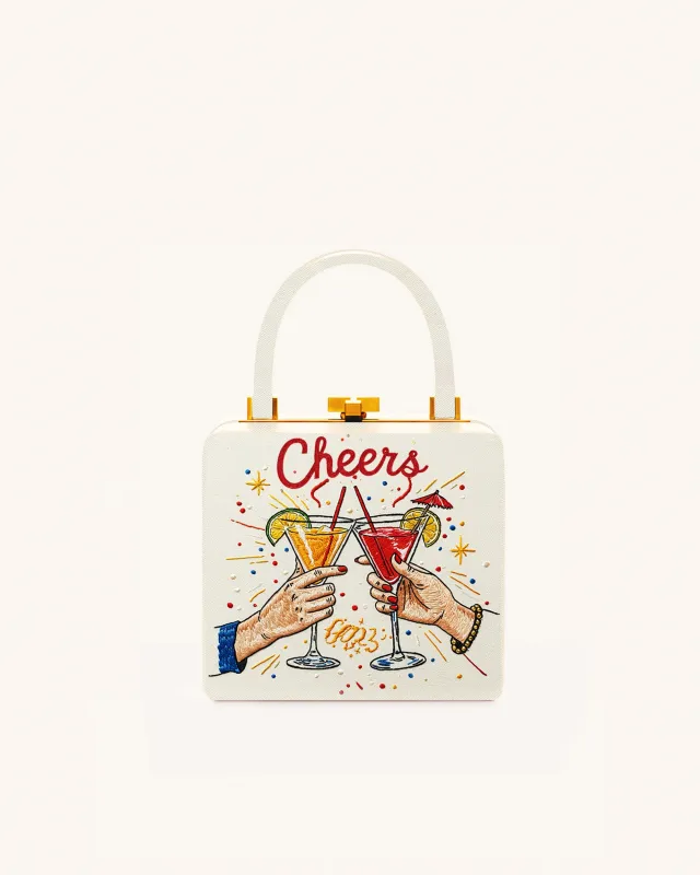 Cheers Celebration Clutch - White sold by JW PEI