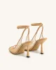 Serenity Open Toe Mesh Slingback Sandals - Khaki sold by JW PEI