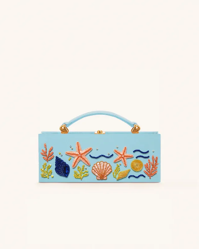 Emily Ocean Treasures Clutch - Light Blue sold by JW PEI
