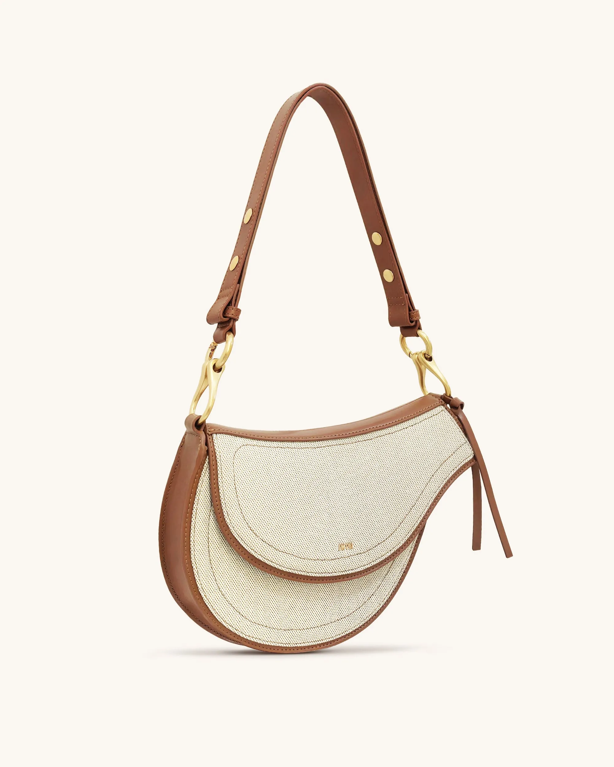 Ashlie Crossbody Bag - Brown Canvas sold by JW PEI product image thumbnail 2