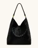 Aria Woven Texture Shoulder Bag - Black sold by JW PEI