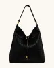 Aria Woven Texture Shoulder Bag - Black sold by JW PEI