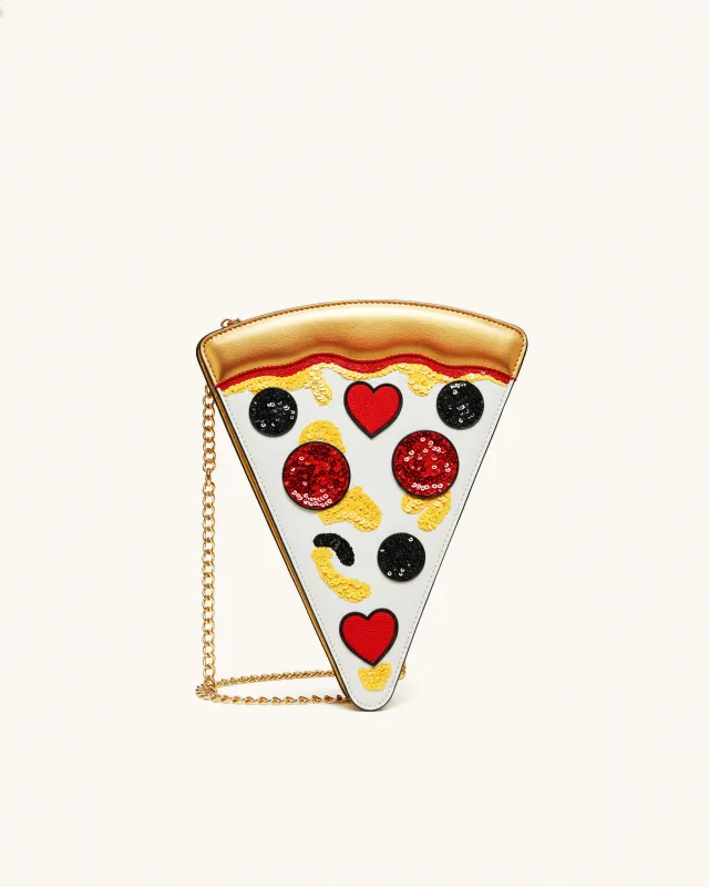 Jade Pizza Slice Crossbody Bag - Multicolor sold by JW PEI