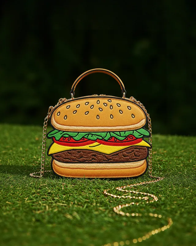 Leah Burger Clutch Bag - Multicolor sold by JW PEI