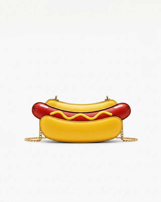 Aurora Hotdog Clutch - Yellow/Red sold by JW PEI