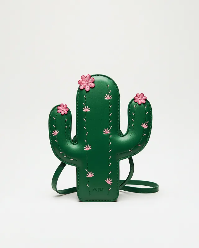 Penelope Cactus Crossbody Bag - Green sold by JW PEI