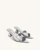 Ellie Sphere Heel Mules - Silver sold by JW PEI