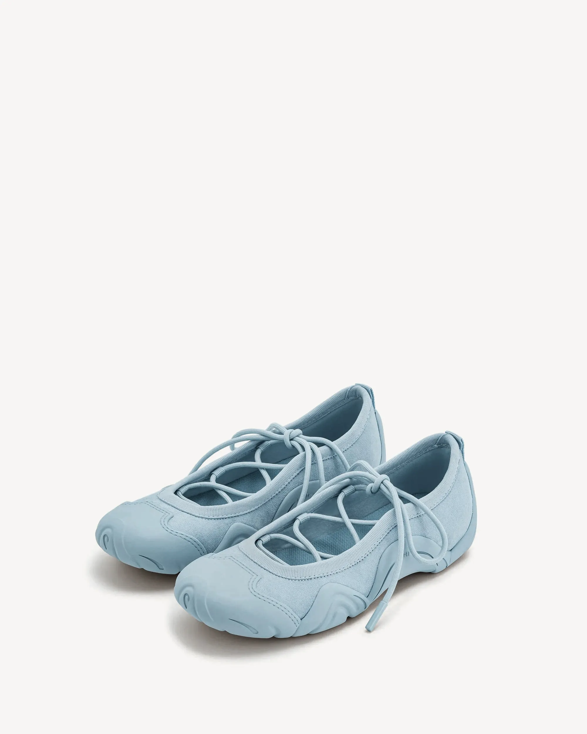 Caitlin Lace-up Ballerina Sneakers - Blue sold by JW PEI