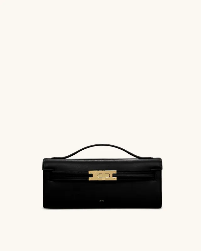Bria Structured Top Handle Bag - Black sold by JW PEI