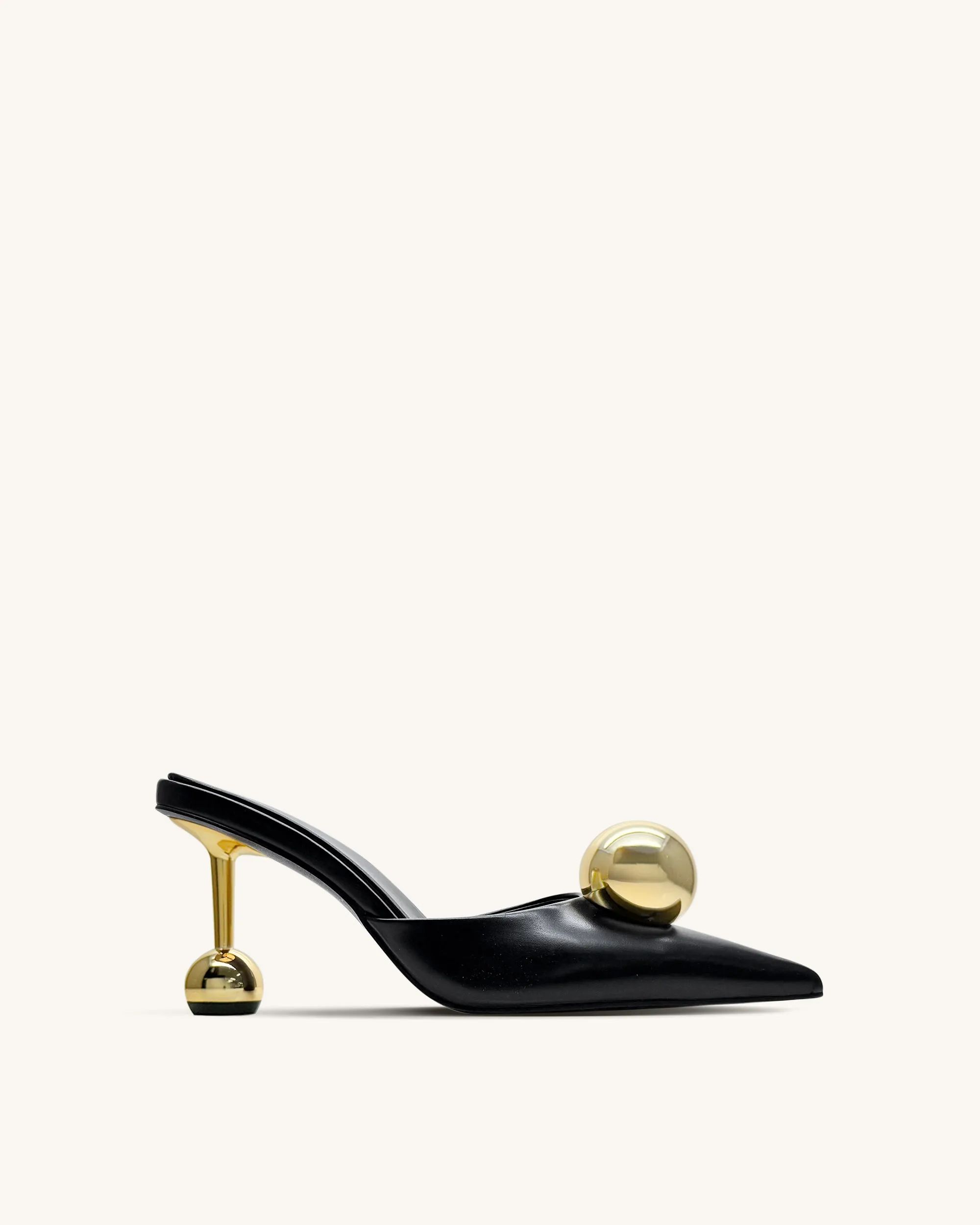 Sofia Sphere Heel Mules - Black sold by JW PEI