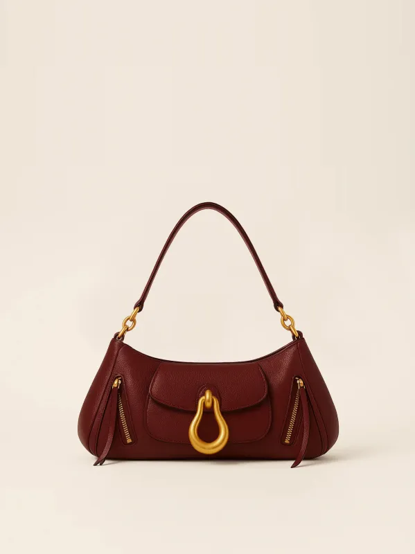 Victoria Shoulder Bag - Burgundy sold by JW PEI
