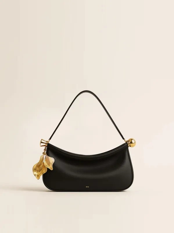 Paisley Tassel Charm Shoulder Bag - Black sold by JW PEI