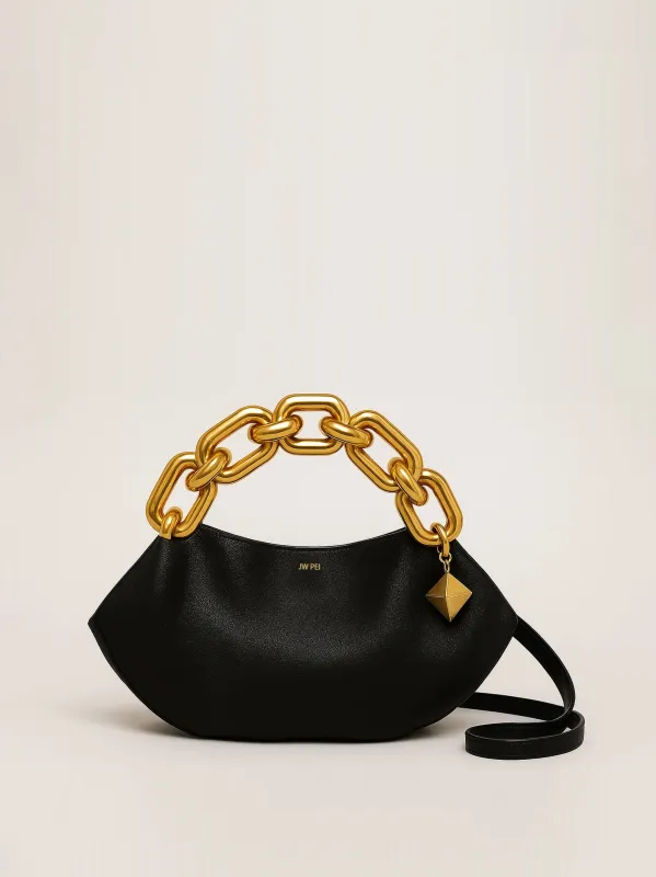 Claire Chain Handle Bag - Black sold by JW PEI