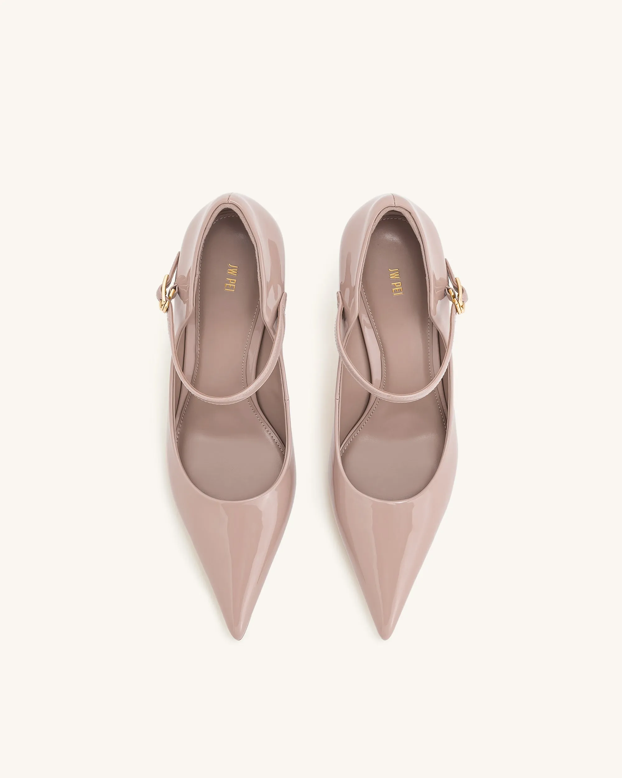 Thalina Patent Leather Pumps - Dusty Pink sold by JW PEI product image thumbnail 3