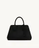 Lara Faux Suede Tote Bag - Black sold by JW PEI