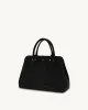 Lara Faux Suede Tote Bag - Black sold by JW PEI