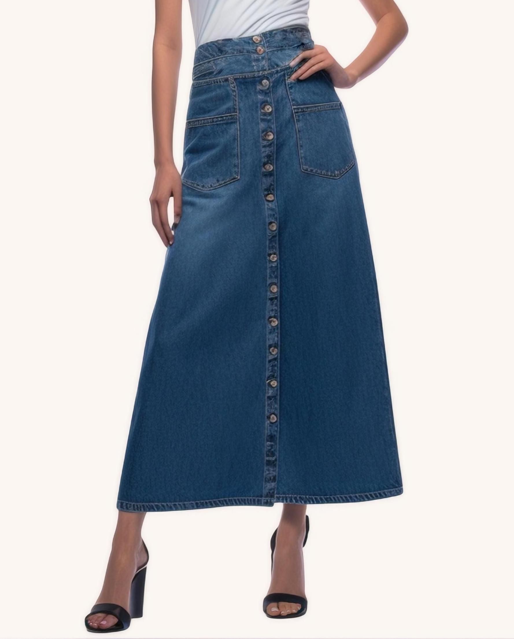 Braylee Denim Maxi Skirt sold by JW PEI product image thumbnail 2