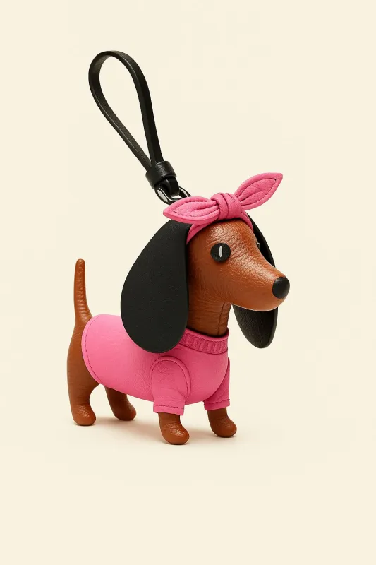 Dachshund Bag Charms Keychain - Multicolor sold by JW PEI