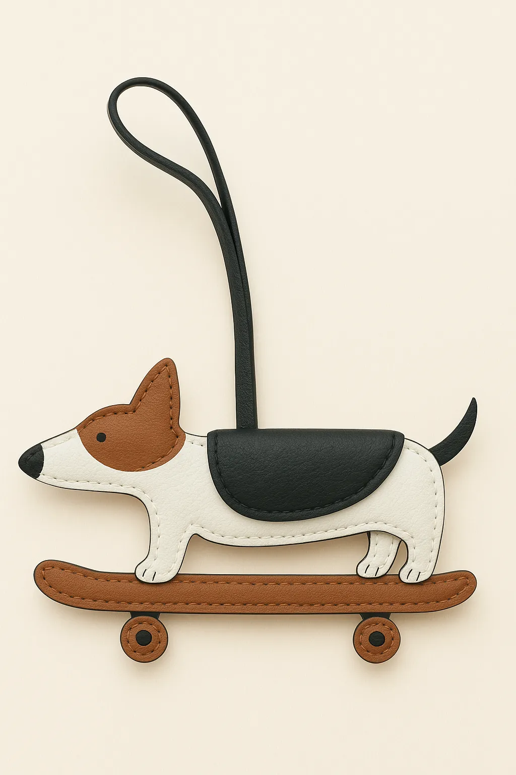 Corgi Skateboard Keychain - Multicolor sold by JW PEI