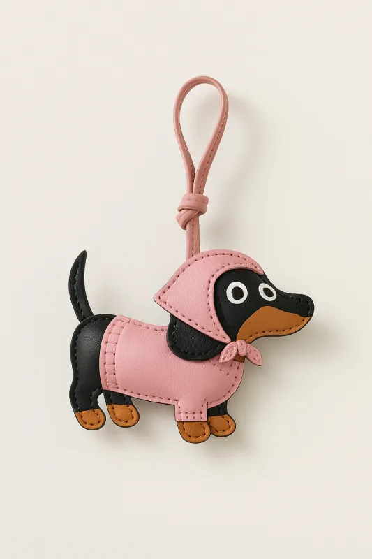 Dachshund Bag Charms Keychain - Multicolor sold by JW PEI