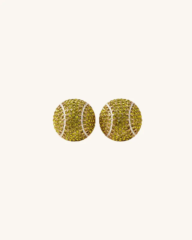 Tennis Ball Earrings - Multicolor sold by JW PEI