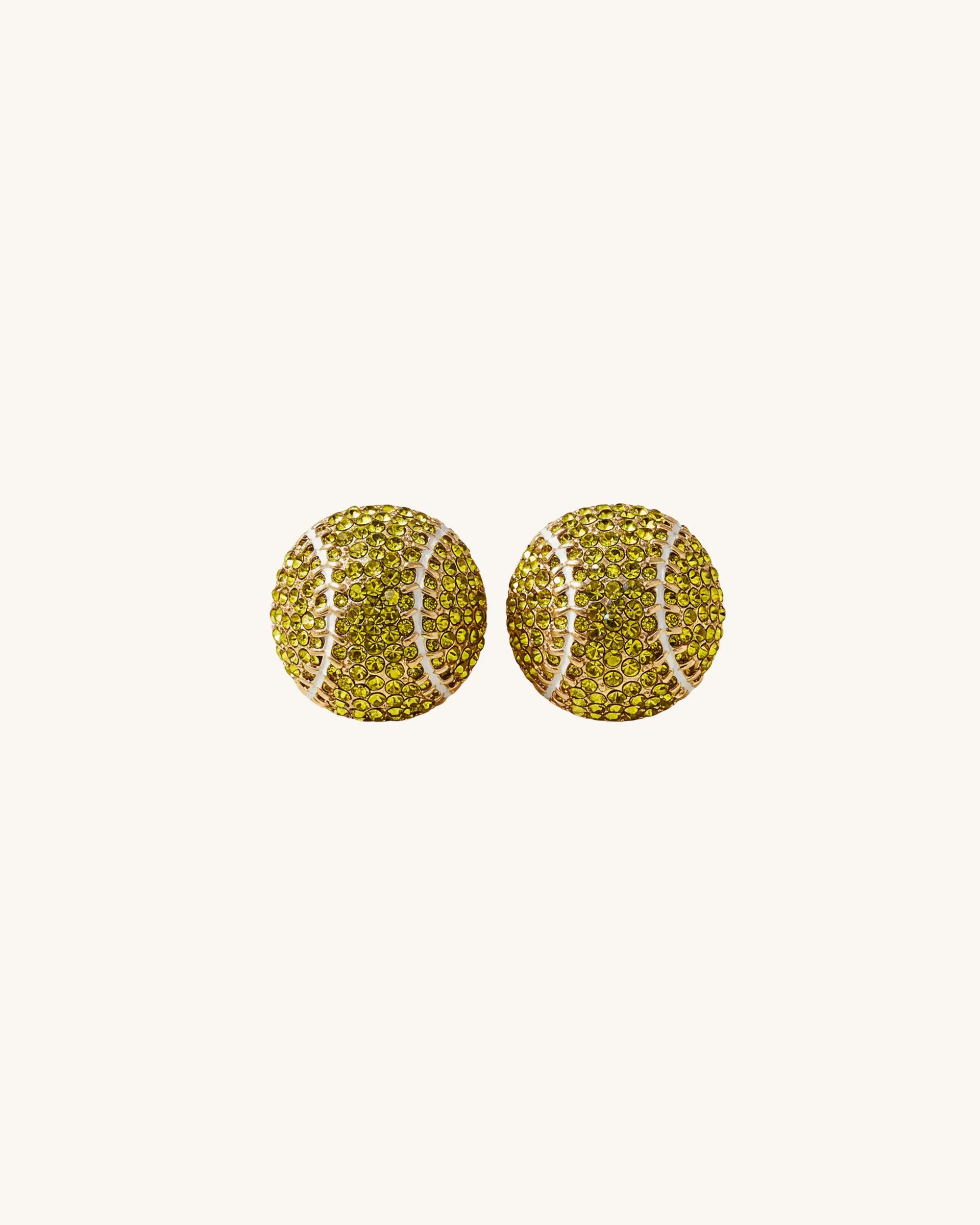 Tennis Ball Earrings - Multicolor sold by JW PEI