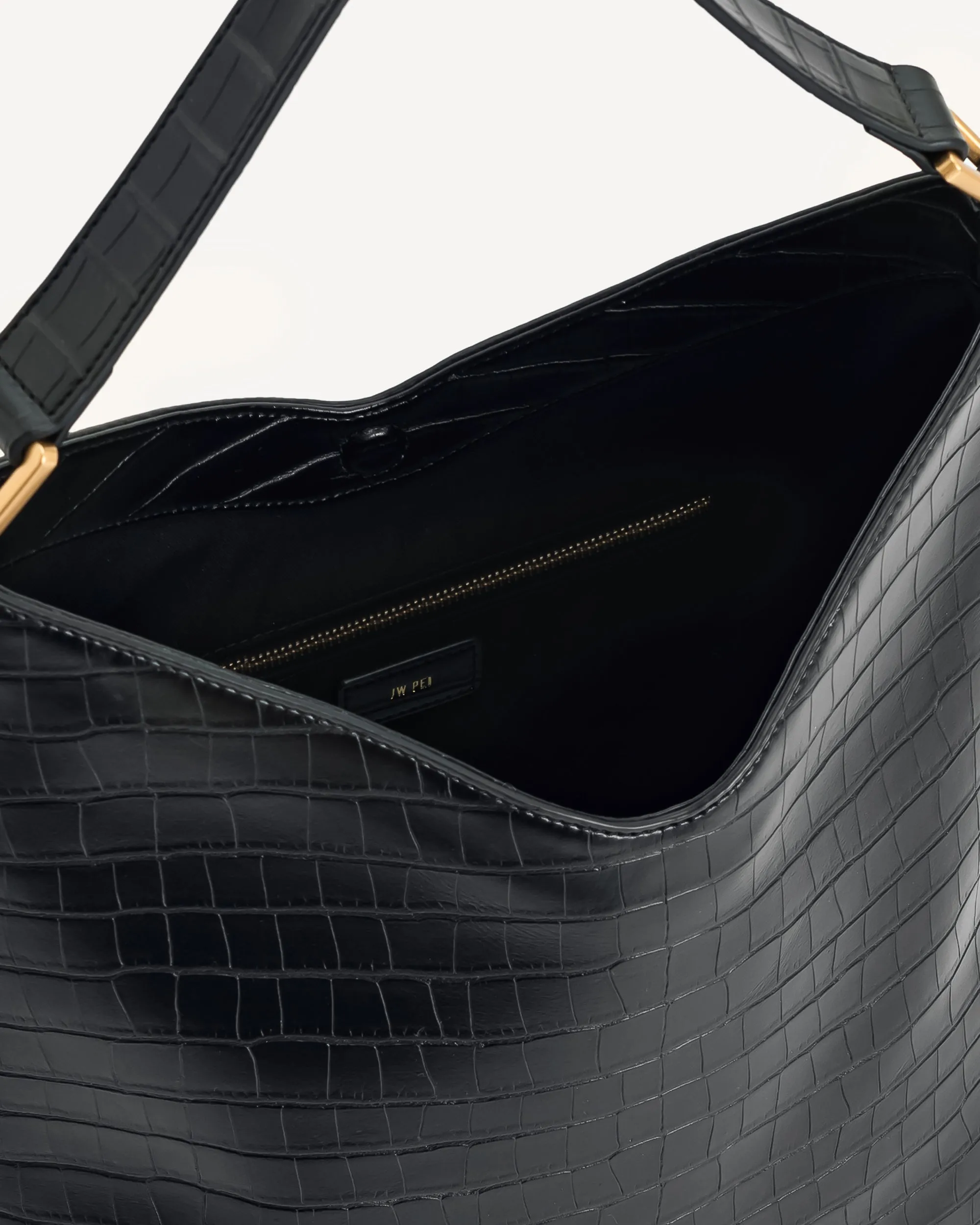 Aria Shoulder Bag - Black Croc sold by JW PEI product image thumbnail 4