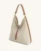 Aria Shoulder Bag - Brown Canvas sold by JW PEI