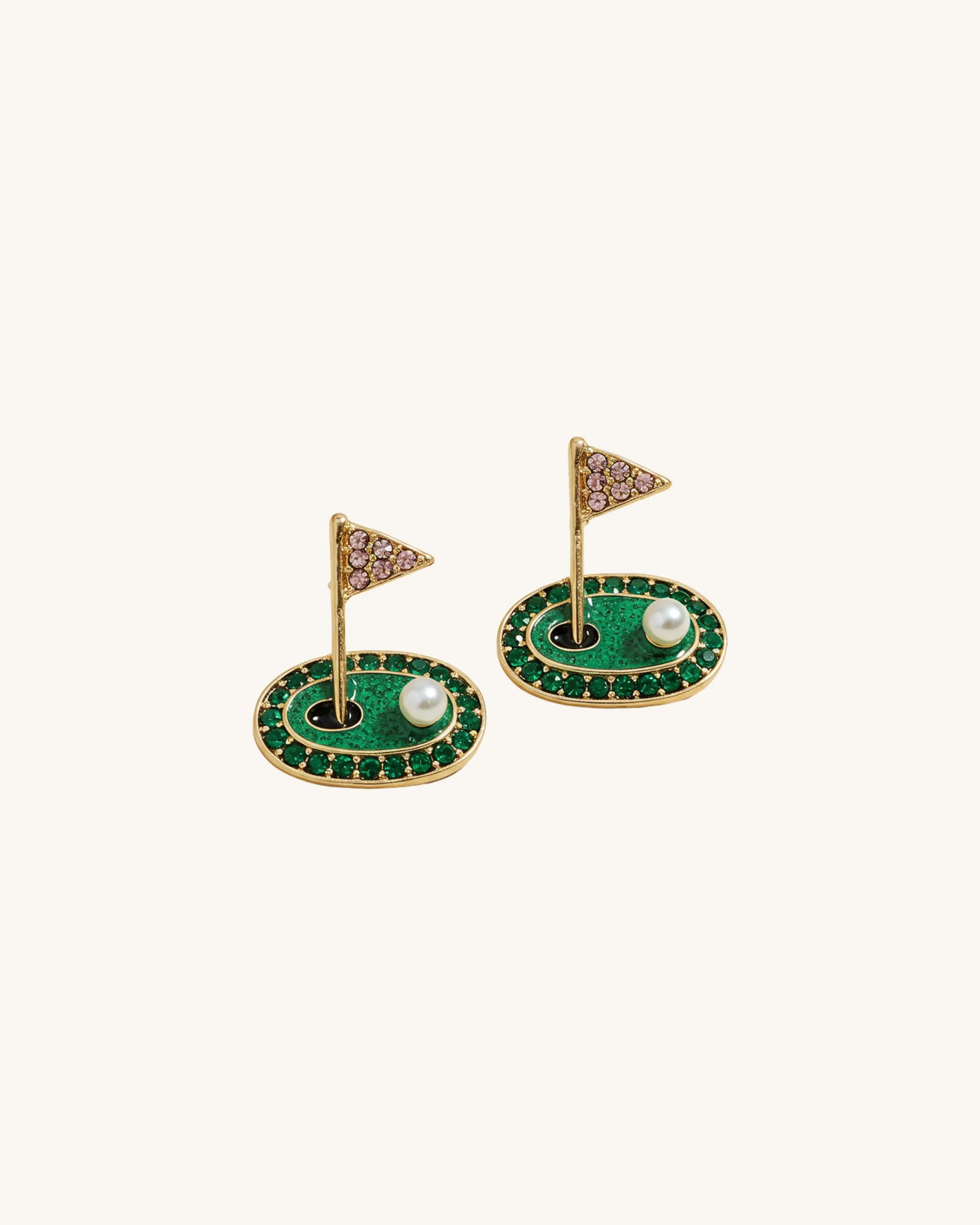 Golf Flag Earrings - Multicolor sold by JW PEI