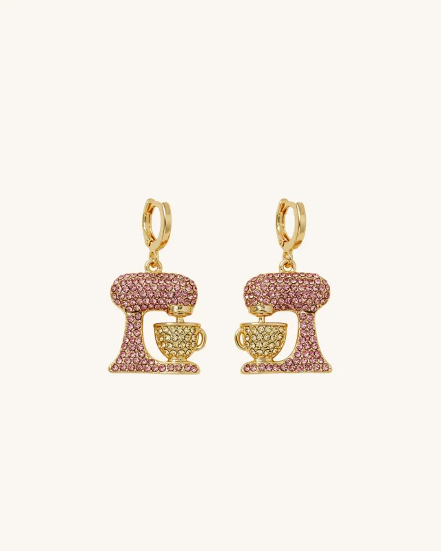 Mixer with Cup Earrings - Multicolor sold by JW PEI