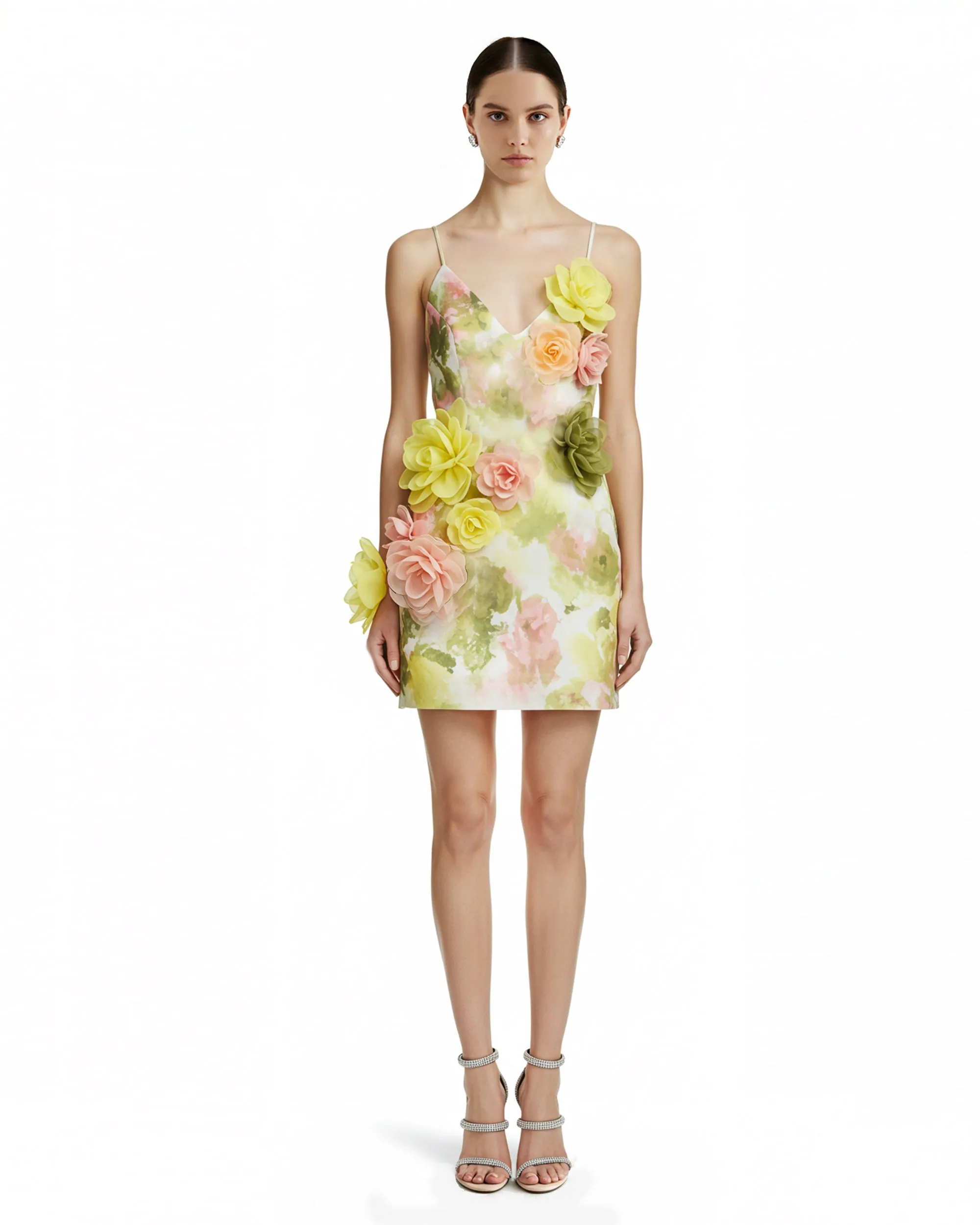 Floral Pastel Mini Dress - Multicolor sold by JW PEI