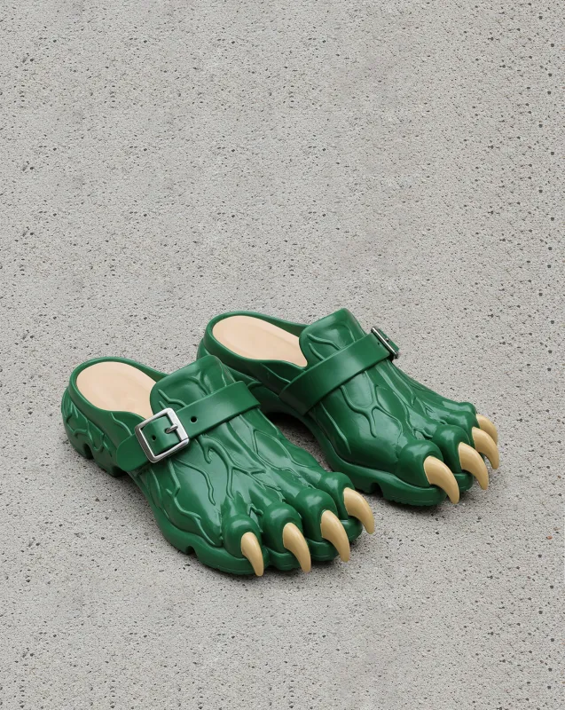Mia Monster Claw Clogs - Green sold by JW PEI