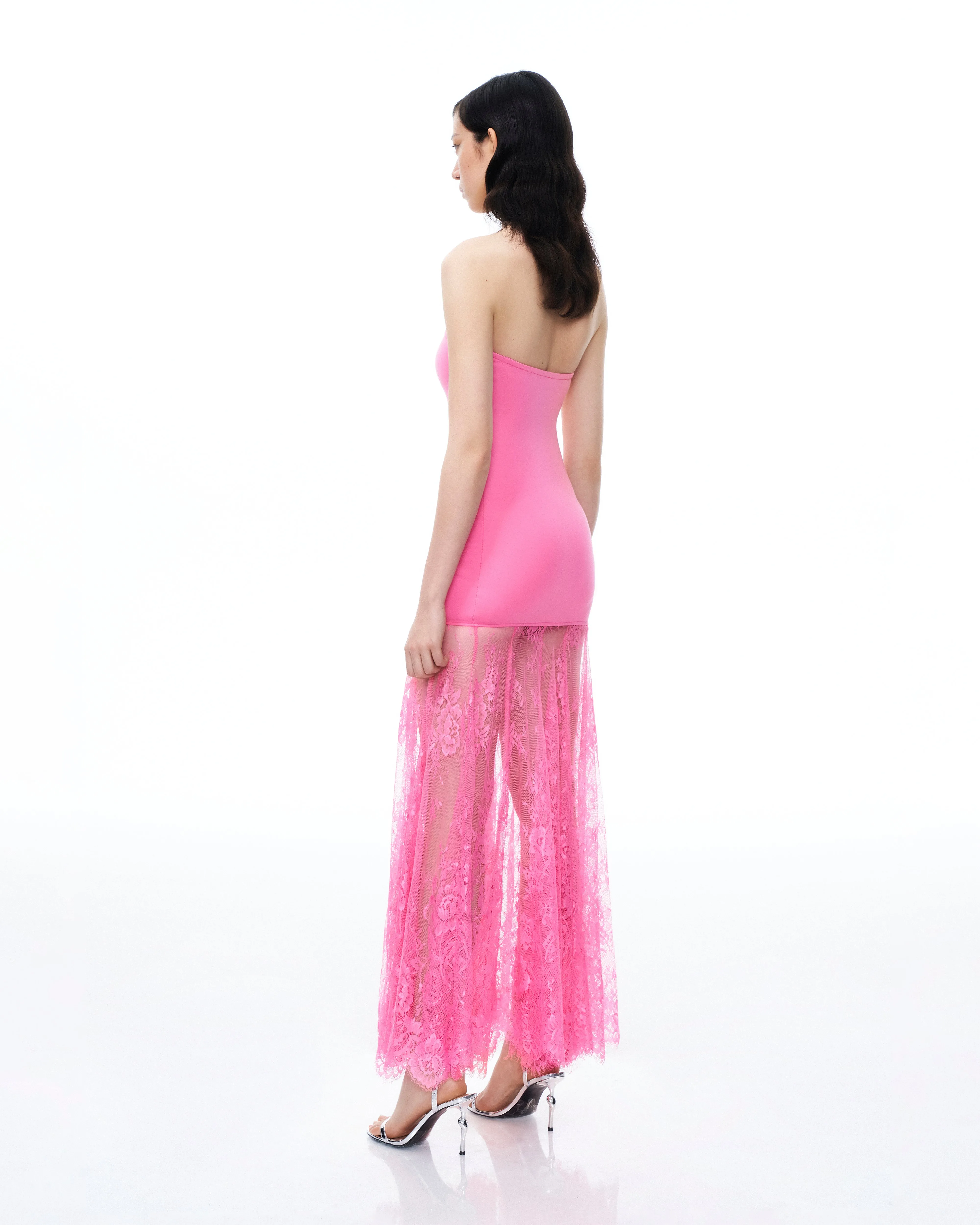 Evadne Floral Lace Dress - Pink sold by JW PEI product image thumbnail 3