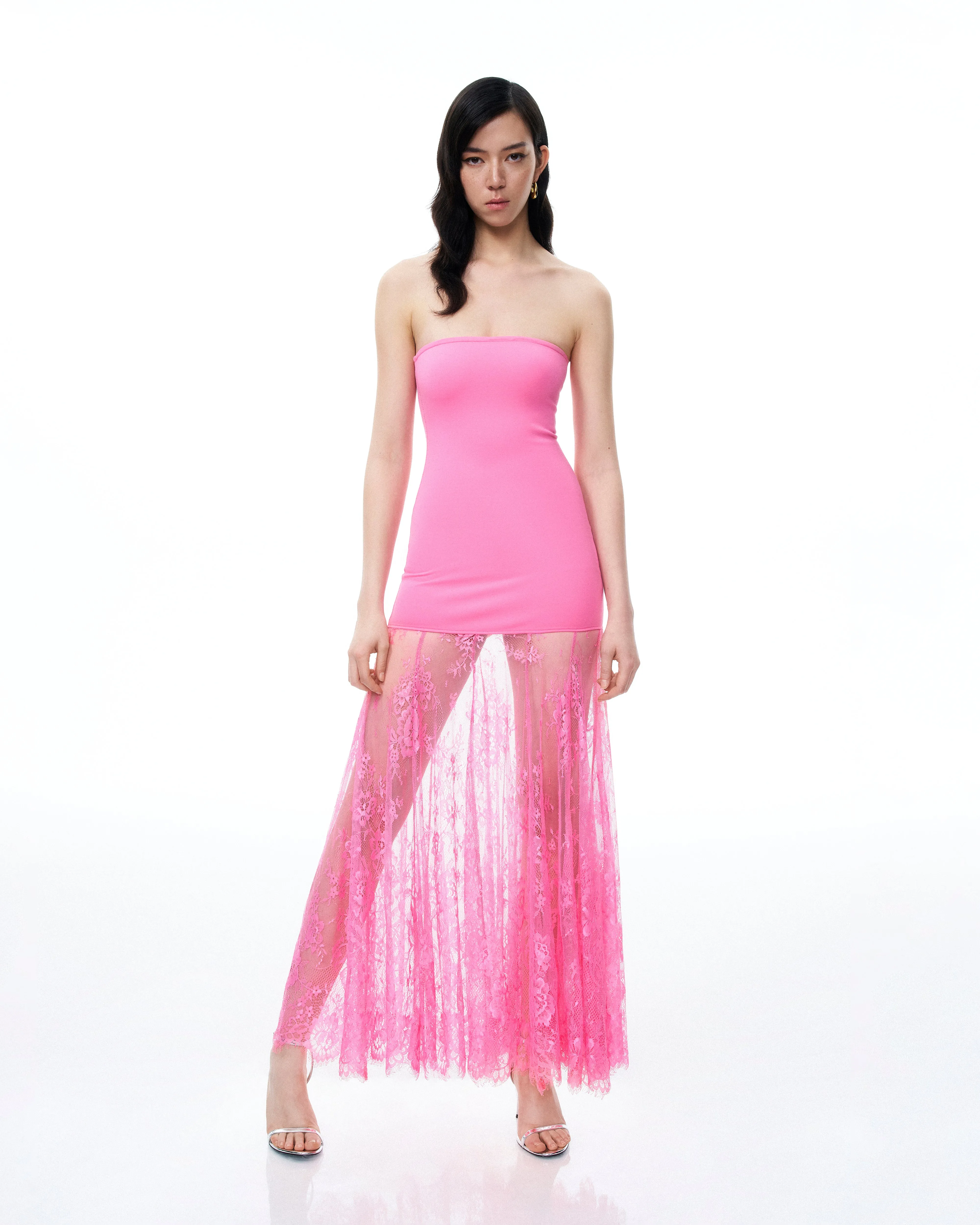 Evadne Floral Lace Dress - Pink sold by JW PEI product image thumbnail 5