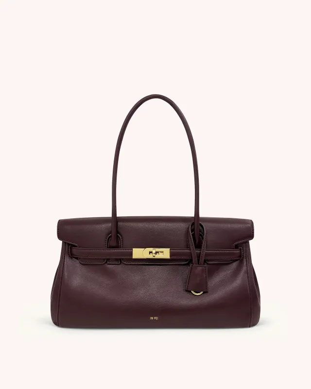 Yara Shoulder Bag - Deep Burgundy sold by JW PEI