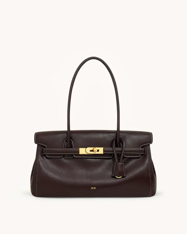 Yara Shoulder Bag - Dark Brown sold by JW PEI