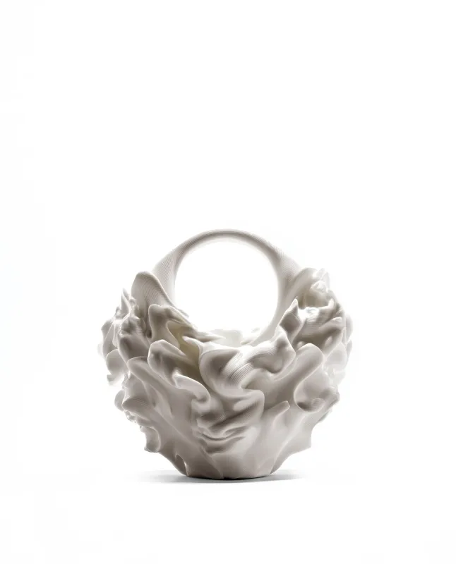 Sarah Sculptural Handbag - White sold by JW PEI