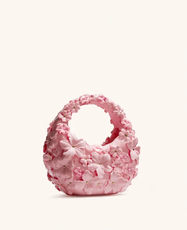 Grace Floral Embellished Bag - Pink sold by JW PEI