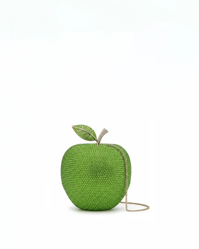 Apple Crystal Clutch Bag - Green sold by JW PEI