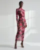 Floral Mesh Maxi Dress - Multicolor sold by JW PEI