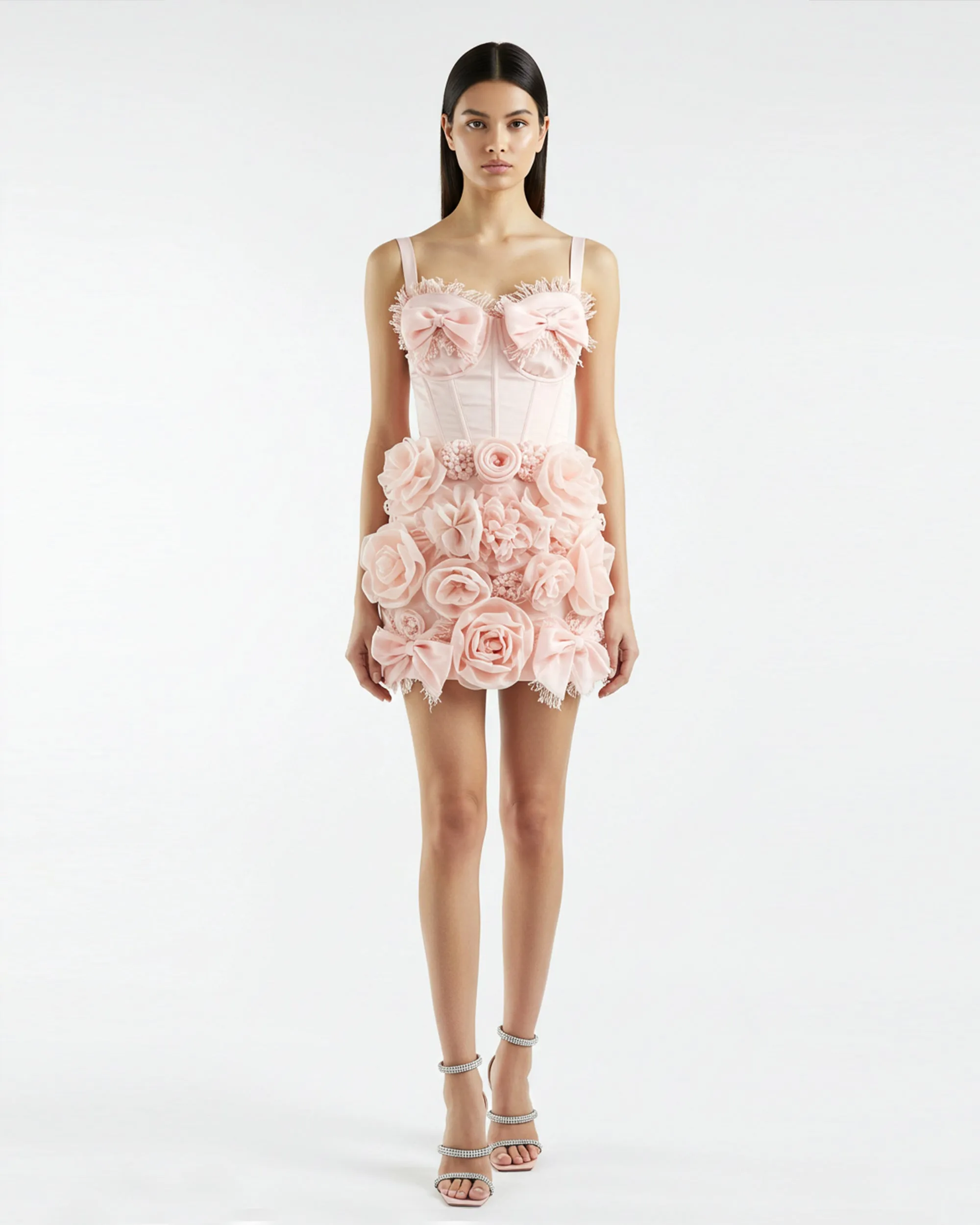 Rose Corset Mini Dress - Pink sold by JW PEI