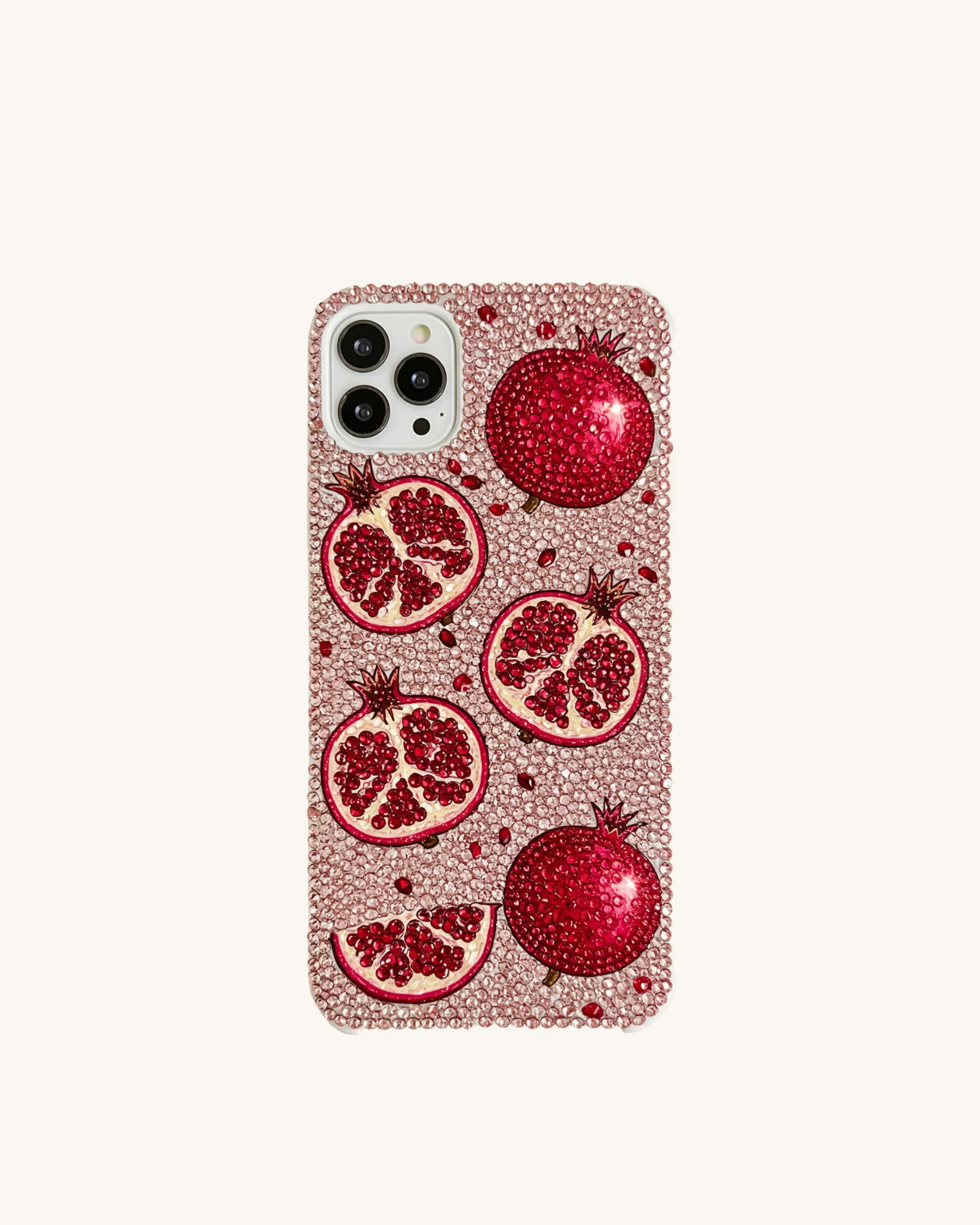 Pomegranate Phone Case - Pink/Red sold by JW PEI