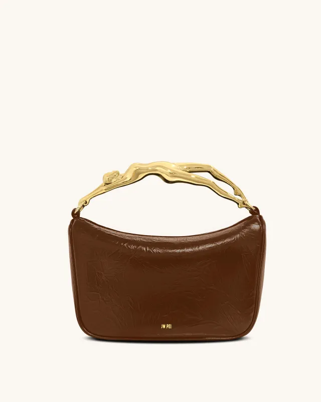 Jenny Human-shaped Handle Handbag - Brown sold by JW PEI